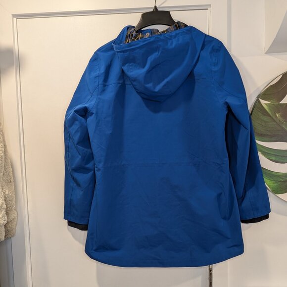 Pendleton Rain Jacket/Coat Blue with Plaid - Women's sz L - Picture 10 of 12